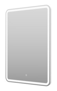 Зеркало с подсветкой Misty 3 Неон 60см с сенсором на зеркале белый